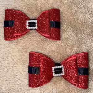 Red and black bows